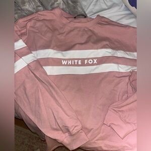 White Fox Long Sleeve Tee
